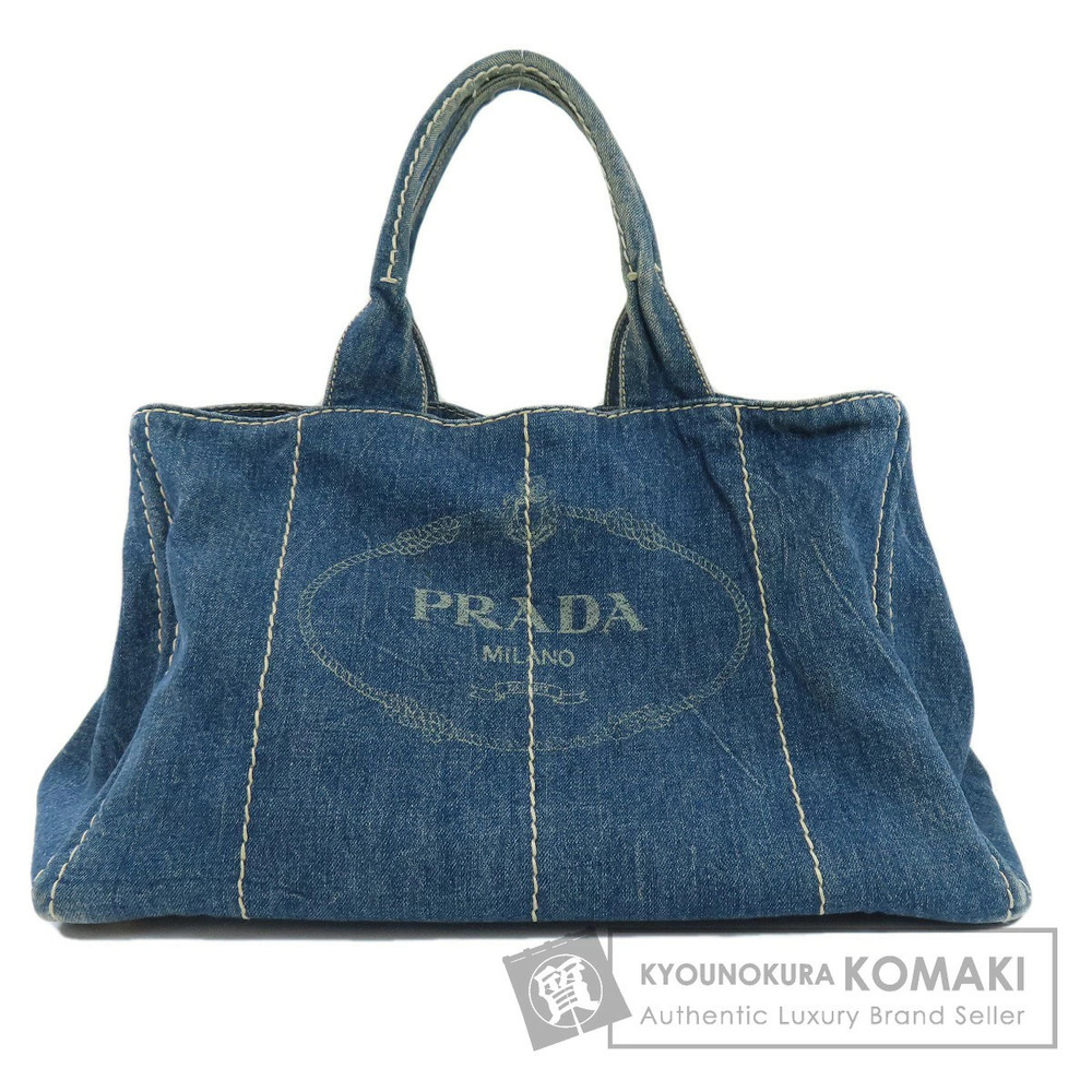 Prada Canapa 2way Tote Bag Denim
